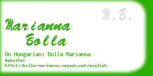 marianna bolla business card